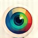 Graphic representing enhanced quality with vibrant colours and sharp details